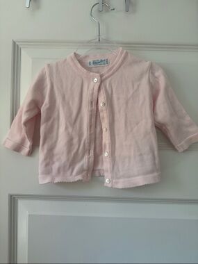 Feltman Brothers, Classic Pink Knit Cardigan, 6 months